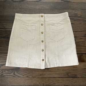 🤎 Corduroy Button Front Skirt 🤎